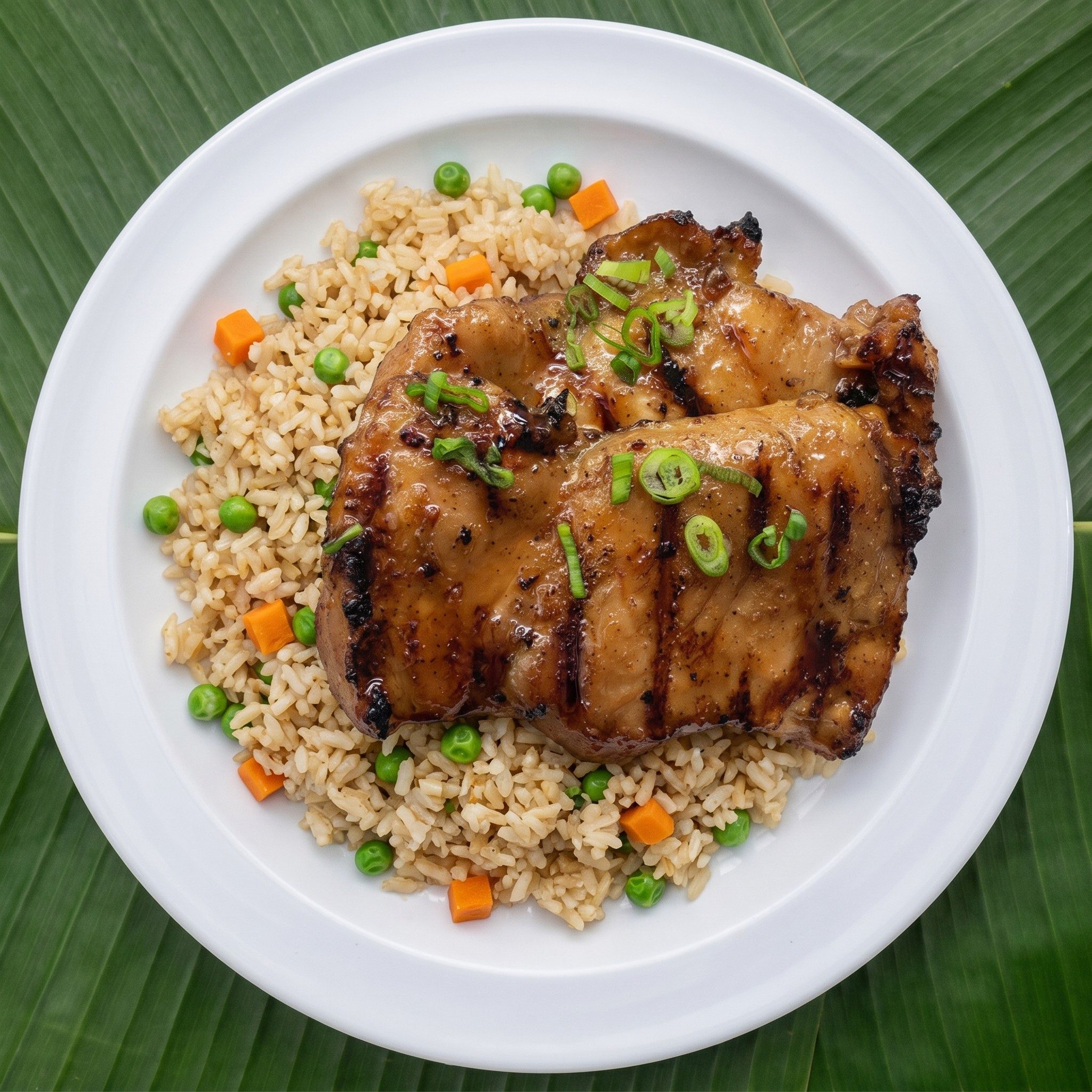 #5 BBQ Chicken with Fried Rice.