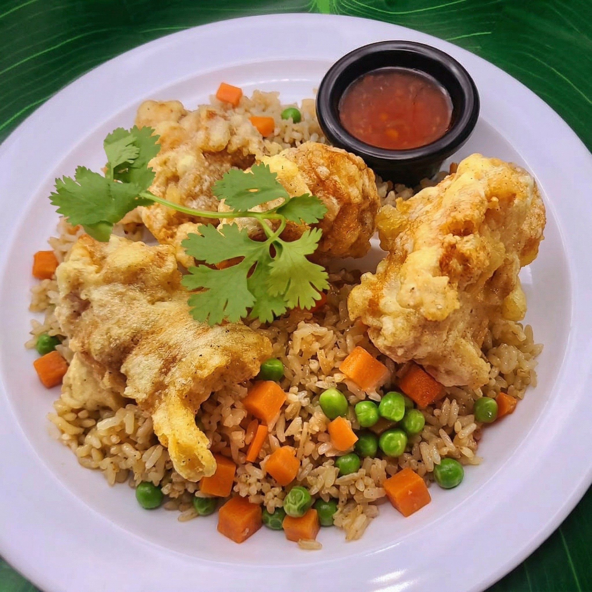 #6 Crispy Chicken with Fried Rice.