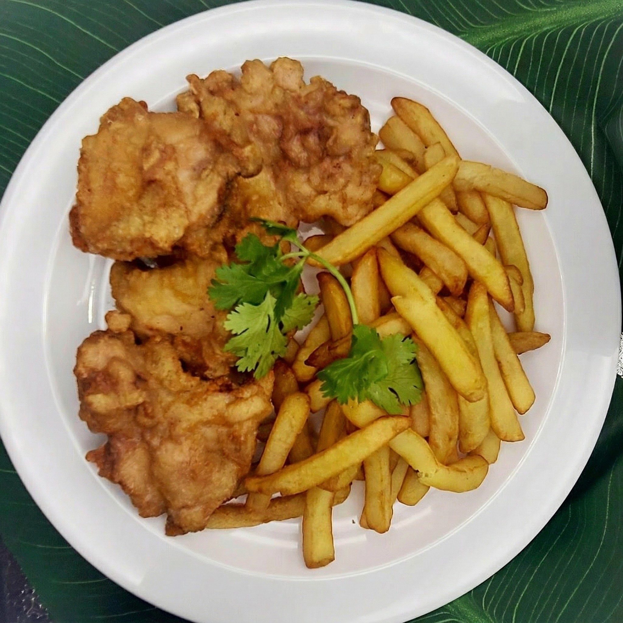 #11 Crispy Chicken with Fries.
